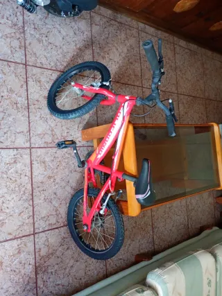 Bicicleta infantil roja