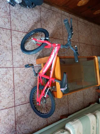 Bicicleta infantil roja