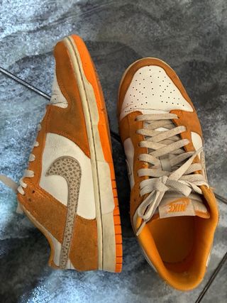Nike Dunk Low Hombre Naranja/Blanco