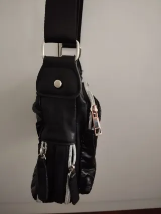 Bolso bandolera Punto y Roma negro