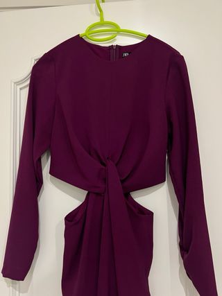 Vestido Zara Morado Talla XS