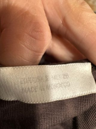 Camiseta marrón con refuerzo pecho Talla S