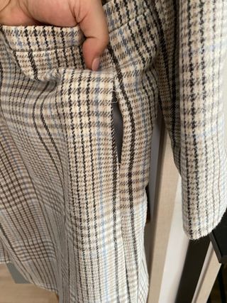 Abrigo largo estampado