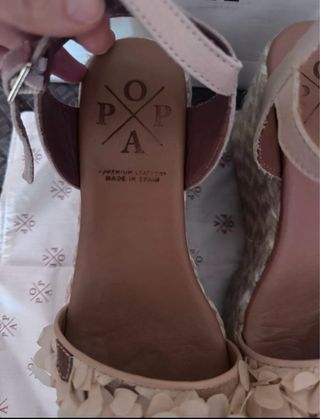 Alpargatas Sandalias rosa Popa