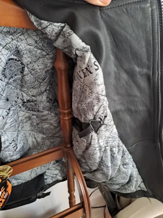 Chaqueta de motorista touring azul y negra