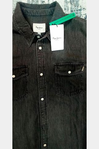 Camisa Vaquera Hombre Gris Pepe Jeans Talla M