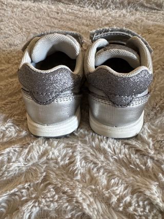 Sapatilhas Chicco Menina Prateadas Tamanho 20