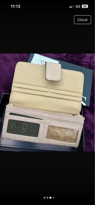 Portafogli Guess Beige