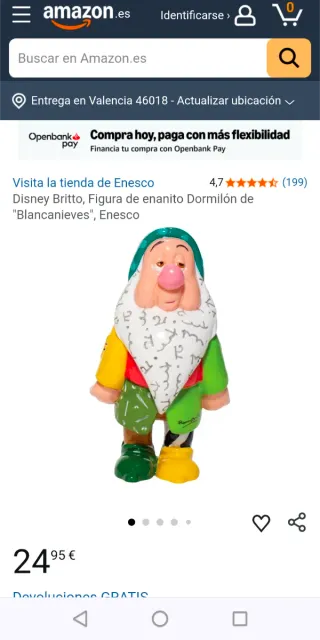 Disney Enanito Dormilón Blancanieves