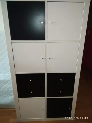 Estanteria y cajon Kallax