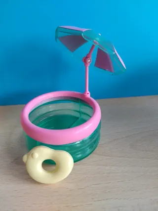 Piscina mini bebé zuru, con sombrilla y flotador