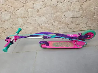 Patinete infantil Oxelo rosa y morado