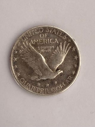 Moneda Cuarto de Dólar 1918