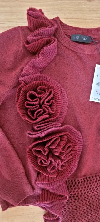 Jersey Zara flor nuevo