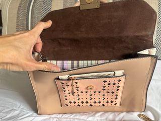Bolso Parfois Beige y Rosa