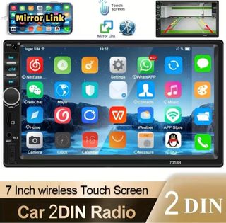 Pantalla Táctil Coche 7 2DIN Radio Mirror Link