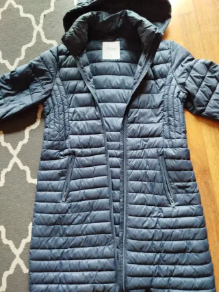 Gabardina acolchada azul marino Green Coast