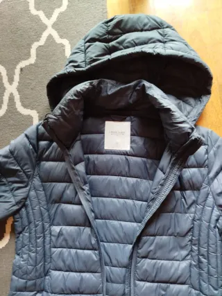 Gabardina acolchada azul marino Green Coast