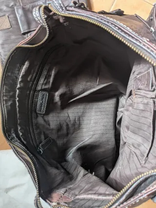 Bolso de trabajo de piel marrón