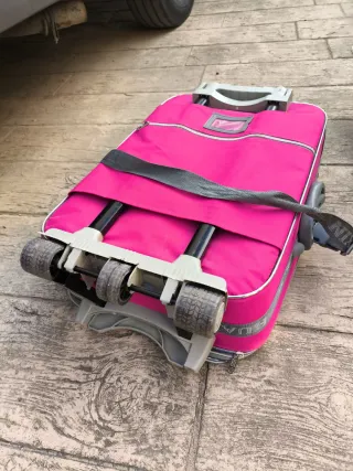 Trolley de viaje rosa