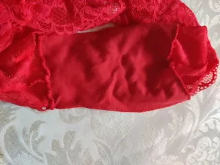 Bragas Rojas Encaje XL Nuevas Sin Usar