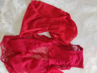 Bragas Rojas Encaje XL Nuevas Sin Usar