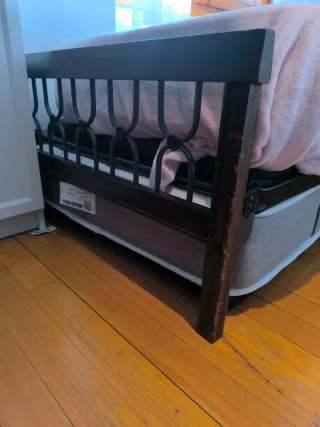 Cama nido madera y metal 90x102