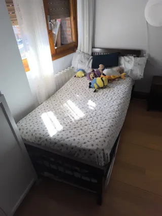 Cama nido madera y metal 90x102