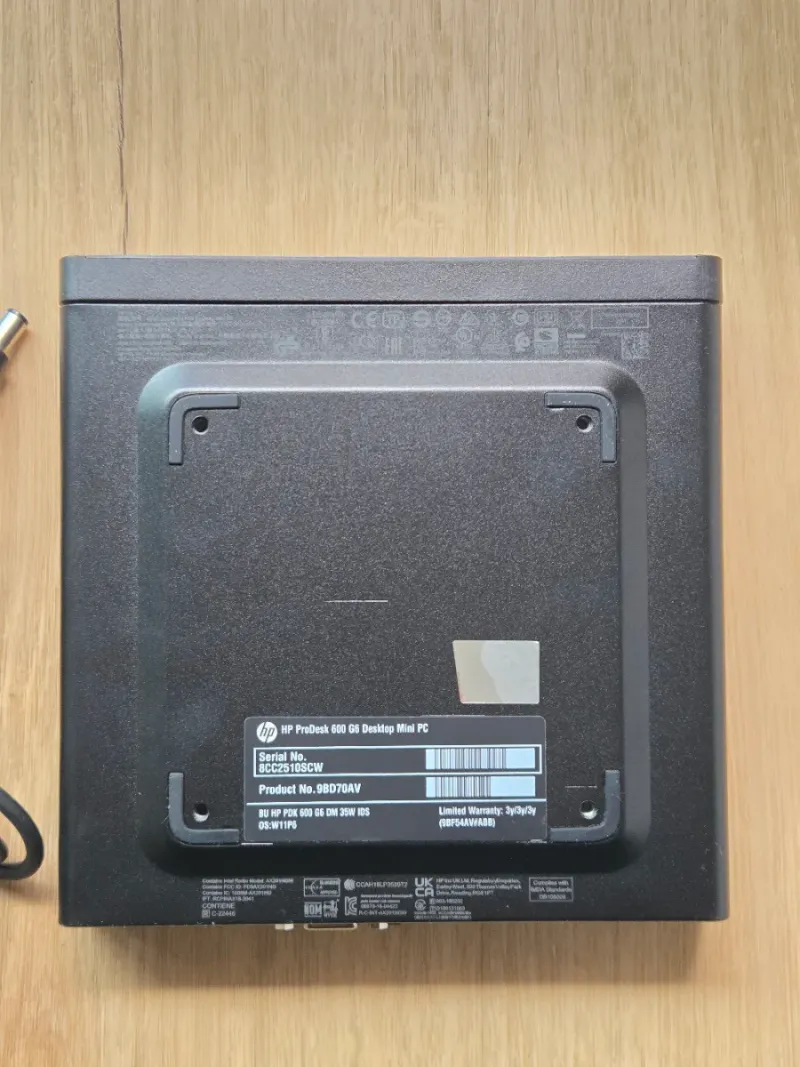 Mini PC HP ProDesk 600 G6 i5 16GB RAM 256GB afbeelding 4