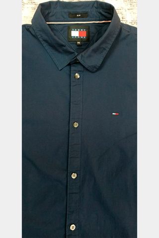 Camisa Tommy Hilfiger Slim Fit Azul Talla XXL