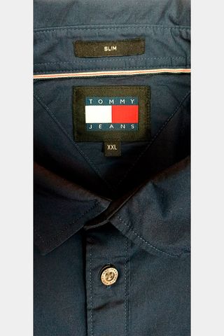 Camisa Tommy Hilfiger Slim Fit Azul Talla XXL