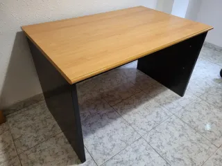 Escritorio de oficina madera negro y marrón