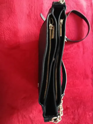 Bolso Parfois Negro Tres Departamentos