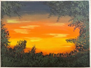 Quadro acrilico su tela