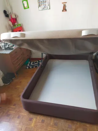 Canapé 180x120cm Beige y Marrón