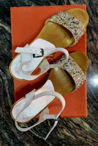 ¡REBAJAS! SANDALIA TACÓN TALLA 38, COMO NUEVAS