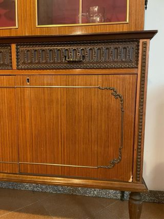 Credenza vintage legno e vetro No vendita distanza