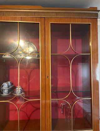 Credenza vintage legno e vetro No vendita distanza