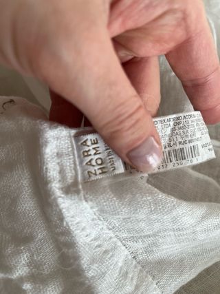 Cortinas Zara Home Lino Blancas