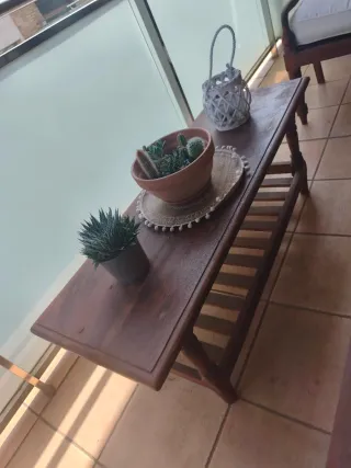 Conjunto Muebles Teka Terraza Madera Bali