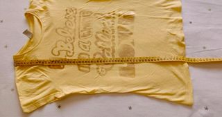 Camiseta Y2K amarilla graphic tee