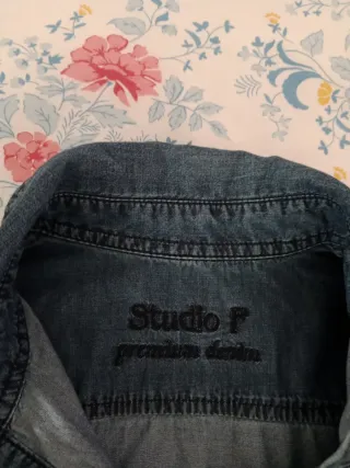 Vestido vaquero y negro