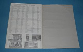 Álbum cromos Billetes del Mundo. Incompleto. DIDEC