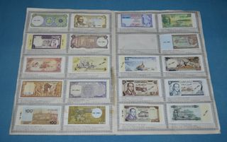 Álbum cromos Billetes del Mundo. Incompleto. DIDEC