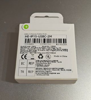 Cable USB-C Carga 2m 60W compatible iPhone 15 16