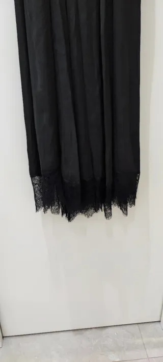 Vestito nero con pizzo nuovo