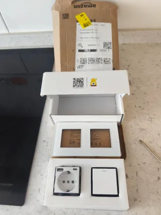 Interruptor doble con enchufe USB