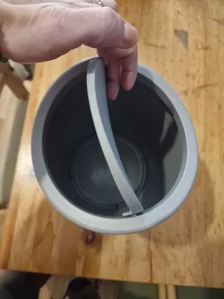 Papelera Plástico gris 6L