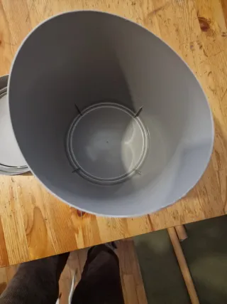 Papelera Plástico gris 6L