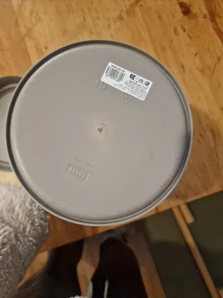 Papelera Plástico gris 6L